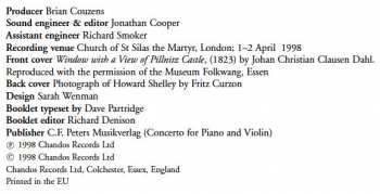 CD Johann Nepomuk Hummel: Piano Concerto No. 4 In E Major / Double Concerto