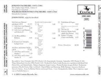 CD Johann Pachelbel: The Complete Organ Works, Volume 11