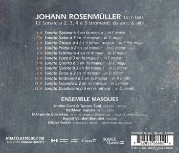CD Ensemble Masques: Sonate A 2, 3, 4 è 5 Stromenti, Da Arco & Altri