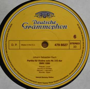3LP/Doos Johann Sebastian Bach: 6 Sonaten Und Partiten Für Violine Solo BWV 1001-1006 LTD | NUM