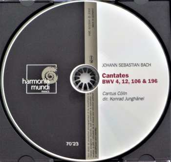 CD Johann Sebastian Bach: "Actus Tragicus" Cantates / Kantaten BWV 4, 12, 106 & 196