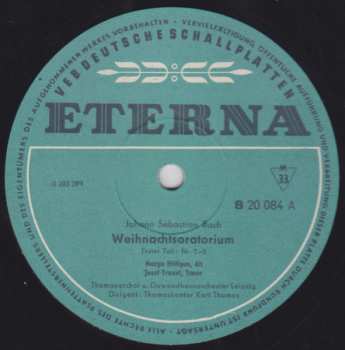 4LP/Doos Johann Sebastian Bach: Weihnachtsoratorium