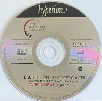 4CD/Doos Johann Sebastian Bach: The Well-Tempered Clavier