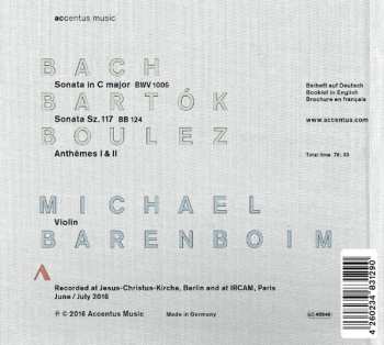 CD Johann Sebastian Bach: Bach, Bartok, Boulez