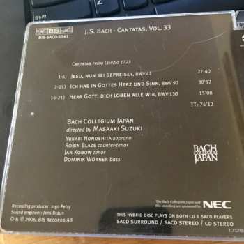 SACD Johann Sebastian Bach: Cantatas 33: ►41 ►92 ►130 (Jesu, Nun Sei Gepreiset)