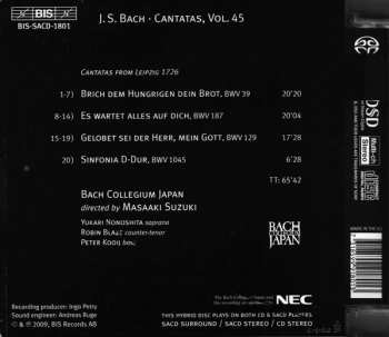 SACD Johann Sebastian Bach: Cantatas 45: ►39 ►129 ►187 (Gelobet Sei Der Herr)