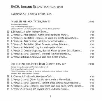 SACD Johann Sebastian Bach: Cantatas 53: ►9 ►97 ►177 (Ich Ruf Zu Dir, Herr Jesu Christ)