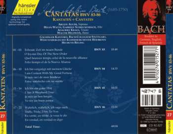 CD Johann Sebastian Bach: Cantatas BWV 83-86