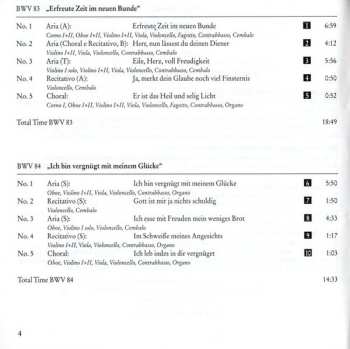 CD Johann Sebastian Bach: Cantatas BWV 83-86