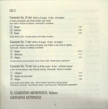 2CD Johann Sebastian Bach: Brandenburg Concertos 1 - 6