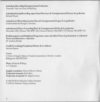 CD Johann Sebastian Bach: Cantatas 27 - 29