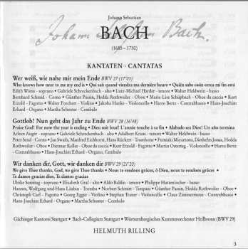 CD Johann Sebastian Bach: Cantatas 27 - 29
