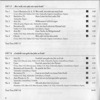 CD Johann Sebastian Bach: Cantatas 27 - 29
