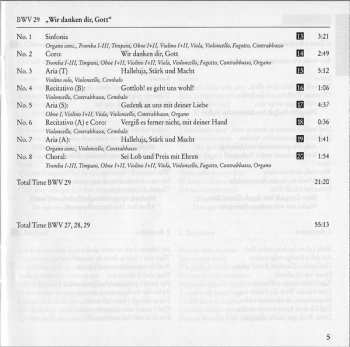 CD Johann Sebastian Bach: Cantatas 27 - 29