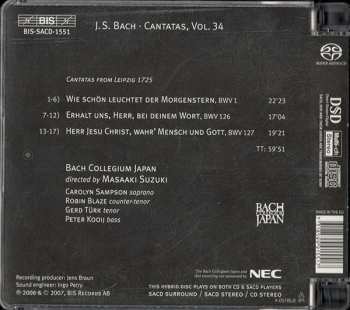 SACD Johann Sebastian Bach: Cantatas 34 : 1 - 126 - 127 - Wie Schön Leuchtet Der Morgenstern