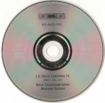 SACD Johann Sebastian Bach: Cantatas 34 : 1 - 126 - 127 - Wie Schön Leuchtet Der Morgenstern