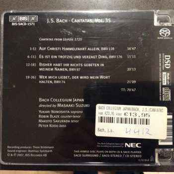 SACD Johann Sebastian Bach: Cantatas 35 : 74 - 87 - 128 - 176 - Auf Christi Himmelfahrt Allein
