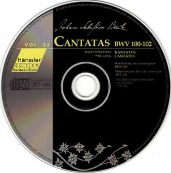 CD Johann Sebastian Bach: Cantatas BWV 100-102