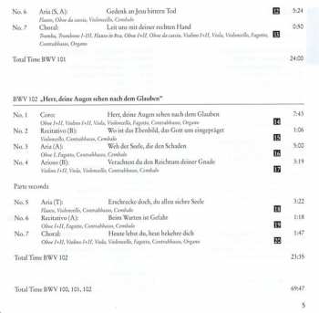 CD Johann Sebastian Bach: Cantatas BWV 100-102