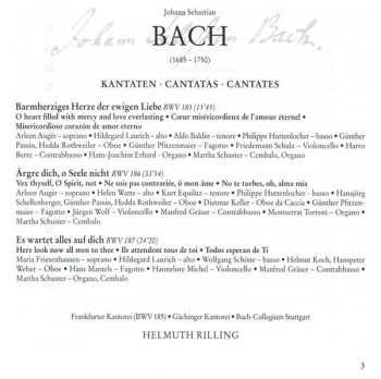 CD Johann Sebastian Bach: Cantatas BWV 185-187