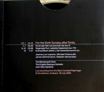 2CD Johann Sebastian Bach: Cantatas Vol. 04: Ansbach / Haddington