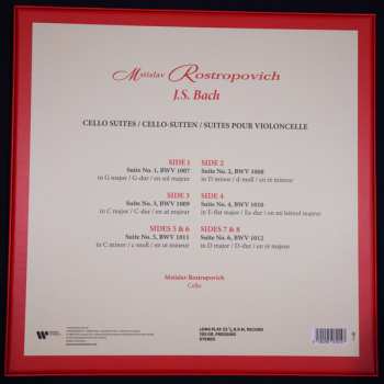 4LP/Doos Johann Sebastian Bach: J.S. Bach Cello Suites DLX