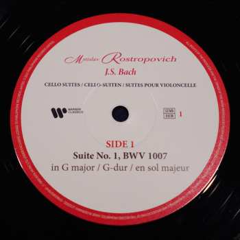 4LP/Doos Johann Sebastian Bach: J.S. Bach Cello Suites DLX
