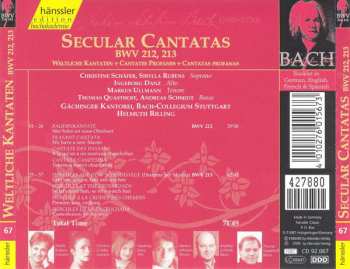 CD Johann Sebastian Bach: Secular Cantatas BWV 212, 213