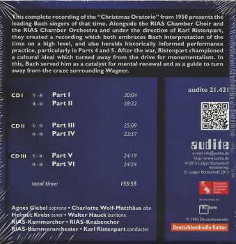 3CD Johann Sebastian Bach: Christmas Oratorio