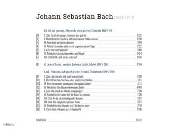 CD Johann Sebastian Bach: Meins Lebens Licht (Cantatas BWV 45 - 198 & Motet BWV 118)