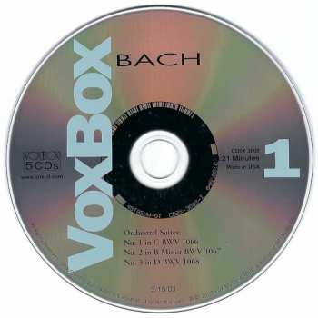 5CD Johann Sebastian Bach: Complete Concerti, Orchestral Suites