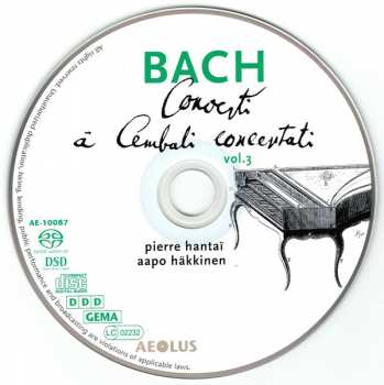 SACD Johann Sebastian Bach: Concerti À Cembali Concertati Vol. 3 (Concertos For 2 Harpsichords)