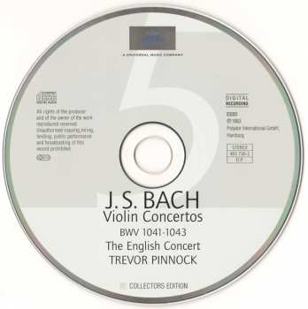 5CD/Doos Johann Sebastian Bach: Concertos