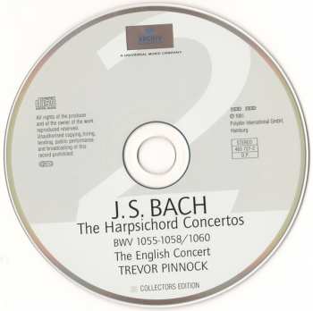 5CD/Doos Johann Sebastian Bach: Concertos