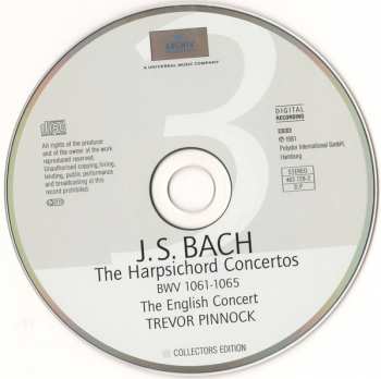 5CD/Doos Johann Sebastian Bach: Concertos