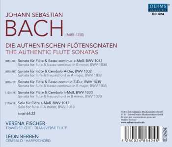 CD Johann Sebastian Bach: Die Authentischen Flötensonaten