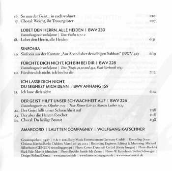CD Johann Sebastian Bach: Die Motetten