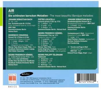 CD Johann Sebastian Bach: AIR - Die Schönsten Barocken Melodien - The Most Beautiful Baroque Melodies DIGI