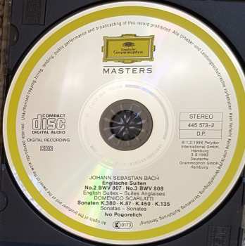 CD Johann Sebastian Bach: Englische Suiten 2 & 3 / 4 Sonaten