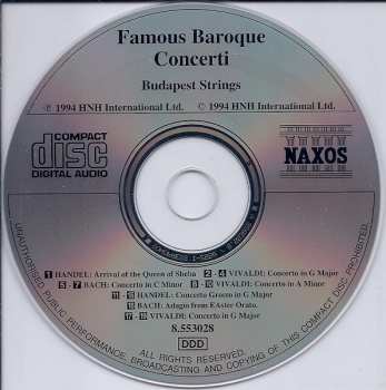 CD Johann Sebastian Bach: Famous Baroque Concerti