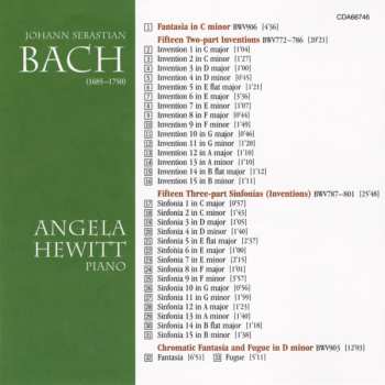 CD Johann Sebastian Bach: Fantasia In C Minor, Two-Part Inventions, Three Part Inventions, Chromatic Fantasia And Fugue