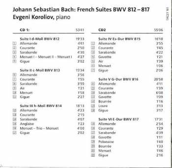 2CD Johann Sebastian Bach: French Suites BWV 812-817