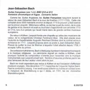 CD Johann Sebastian Bach: French Suites Nos. 1 & 2 BWV 812 & 813 • Italian Concerto • Chromatic Fantasia And Fugue
