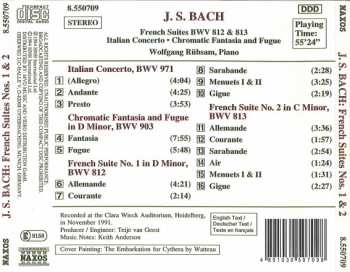 CD Johann Sebastian Bach: French Suites Nos. 1 & 2 BWV 812 & 813 • Italian Concerto • Chromatic Fantasia And Fugue
