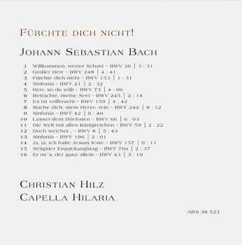 CD Johann Sebastian Bach: Fürchte Dich Nicht! – Bass-Arien Und Sinfonien Von Johann Sebastian Bach