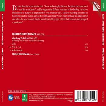 CD Johann Sebastian Bach: Goldberg Variations