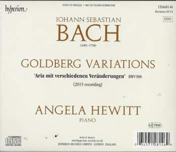 CD Johann Sebastian Bach: Goldberg Variations