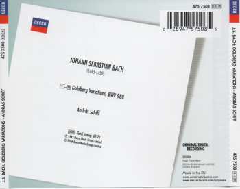 CD Johann Sebastian Bach: J. S. Bach: Goldberg Variations