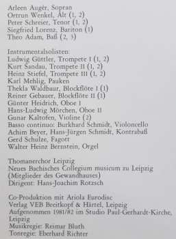 LP Johann Sebastian Bach: Gott Ist Mein König BWV 71 / Lobe Den Herren BWV 137 / Nun Danket Alle Gott BWV 192 (Kantaten)