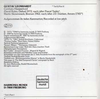 2CD Johann Sebastian Bach: Das Wohltemperierte Klavier 2 / The Well-Tempered Clavier 2